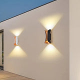 Exterior Up and Down LED Wall Light, Modern Curved Design, IP65