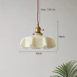 Macaron Pendant Light Glass for Dining Room, Height Adjustable