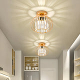 Modern Crystal Hallway Flush Ceiling Light, Long-Lasting