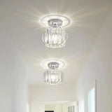 Modern Crystal Hallway Flush Ceiling Light, Long-Lasting