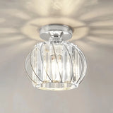 Modern Crystal Hallway Flush Ceiling Light, Long-Lasting