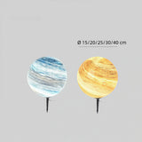 Modern Moon Garden Light Waterproof Glass for Garden, Solar