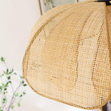 Handcrafted Rattan Petal Pendant Light for Dining Room