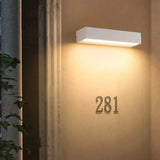 Rectangular Outdoor Wall Light LED Waterproof Modern Metal for Porch