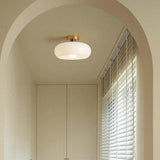 Vintage Persimmon Glass Pendant Light for Corridor