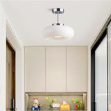 Vintage Persimmon Glass Pendant Light for Corridor
