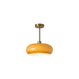 Vintage Persimmon Glass Pendant Light for Corridor