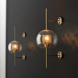 Modern Glass LED Wall Light Dimmable for Bedside