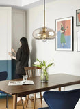 Minimalist Round Single Glass Pendant Lights