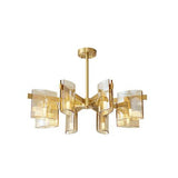 Gold Multi-Arm Bedroom Modern Chandelier - Clowas