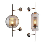 Modern Glass LED Wall Light Dimmable for Bedside