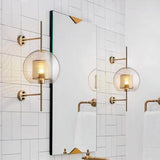 Modern Glass LED Wall Light Dimmable for Bedside