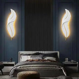 Creative Feather Bedroom Wall Light