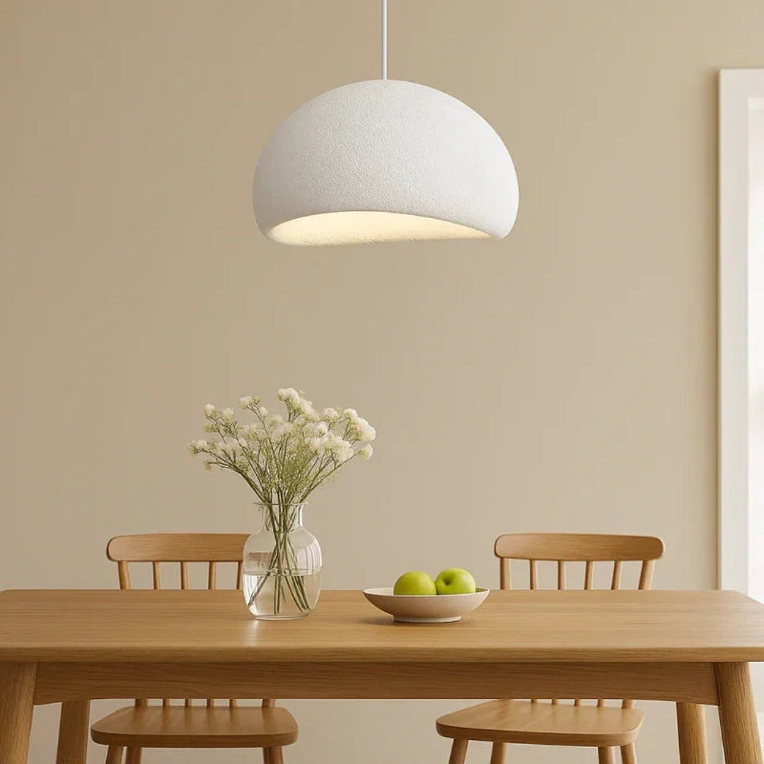 Grey and white wabi sabi pendant light colour options