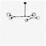 Bubble Branching Chandelier Mid Century Style Adjustable Glass for Living Room