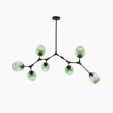 Bubble Branching Chandelier Mid Century Style Adjustable Glass for Living Room