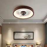 Nordic Wood Ceiling Fan with Light Dimmable for Bedroom, Quiet Design
