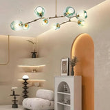 Mid Century Branching Bubble Chandelier Glass for Living Room, Arm Adjustable