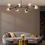 Mid Century Branching Bubble Chandelier Glass for Living Room, Arm Adjustable