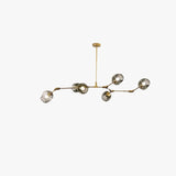 Mid Century Branching Bubble Chandelier Glass for Living Room, Arm Adjustable