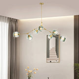 Mid Century Branching Bubble Chandelier Glass for Living Room, Arm Adjustable
