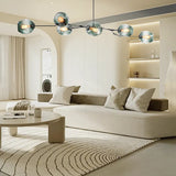 Mid Century Branching Bubble Chandelier Glass for Living Room, Arm Adjustable