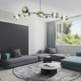 Mid Century Branching Bubble Chandelier Glass for Living Room, Arm Adjustable