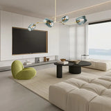 Mid Century Branching Bubble Chandelier Glass for Living Room, Arm Adjustable