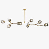 Mid Century Branching Bubble Chandelier Glass for Living Room, Arm Adjustable
