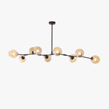 Mid Century Branching Bubble Chandelier Glass for Living Room, Arm Adjustable