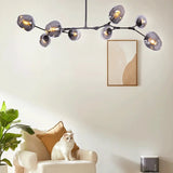 Mid Century Branching Bubble Chandelier Glass for Living Room, Arm Adjustable