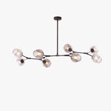 Mid Century Branching Bubble Chandelier Glass for Living Room, Arm Adjustable