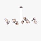 Mid Century Branching Bubble Chandelier Glass for Living Room, Arm Adjustable