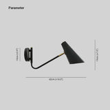Modern Wall Mounted Reading Light Metal with Adjustable Arm