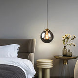 Modern Globe Glass Pendant Light Dimmable for Kitchen Island