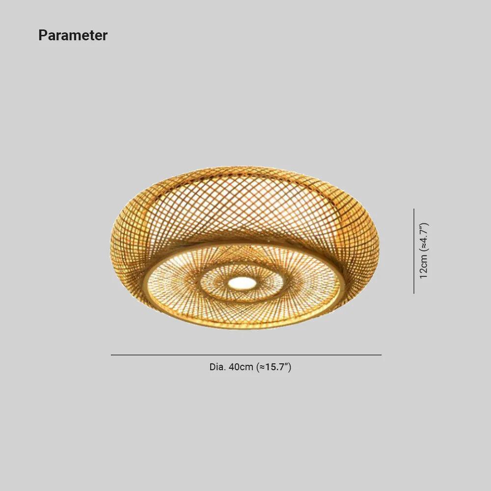 Close Weaving Floor Lamp Flush Ceiling Lights - Clowas