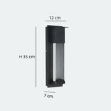 Modern Outdoor Wall Light with Crystal Glass and Motion Sensor for Porch