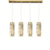 Luxury Crystal Pendant Light Dimmable for Dining Room