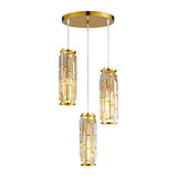 Luxury Crystal Pendant Light Dimmable for Dining Room