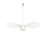 Modern Hat Pendant Light Fabric Shade Dimmable for Living Rooms