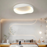Modern Design Flush Ceiling Light White Dimmable for Bedroom