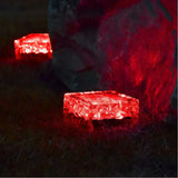 Solar Cube Garden Light Glass with Portable Design