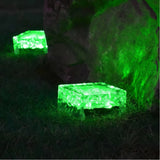 Solar Cube Garden Light Glass with Portable Design