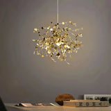 Modern Sputnik Pendant Light Metal for Dining Room, Height Adjustable
