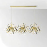 Modern Sputnik Pendant Light Metal for Dining Room, Height Adjustable