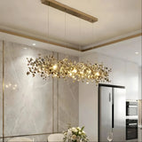 Modern Sputnik Pendant Light Metal for Dining Room, Height Adjustable