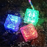 Solar Cube Garden Light Glass with Portable Design