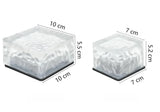 Solar Cube Garden Light Glass with Portable Design