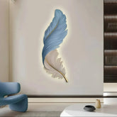 Modern Feather Wall Light Dimmable LED for Hallway