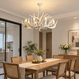Rustic Deer Antler Chandelier for Dining Rooms, Anti Glare